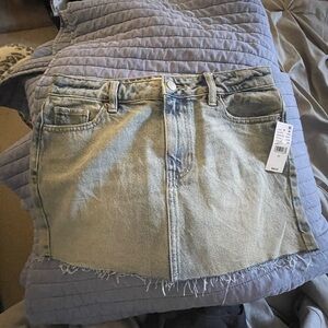 Jean mini skirt